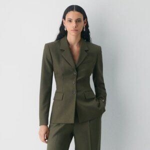 Aritzia Babaton Dark Olive Standout Blazer - (Re)ssential - NWT